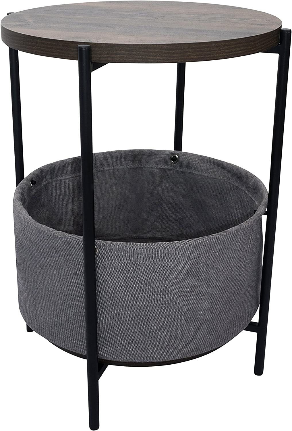 Nathan James round Modern Side Accent or End Table for Living Room and Bedroom and Nursery Room