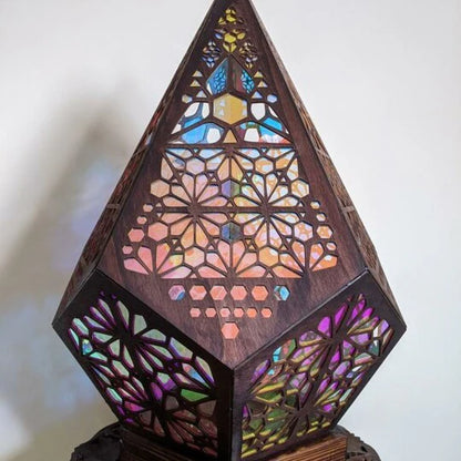 Floor Lamp- Bohemian Light Spot Diamond Lamp Hollow Bohemian Colorful Lamp